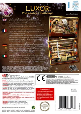 Luxor - Pharaoh's Challenge box cover back